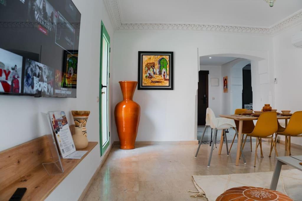 Bel Appart Hivernage Avec Belle Terrasse Marrakesch Exterior foto